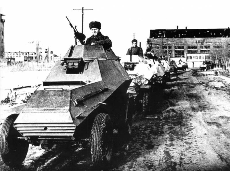 第二次世界大战的轮式装甲车。 13的一部分。 轻型装甲车BA-64