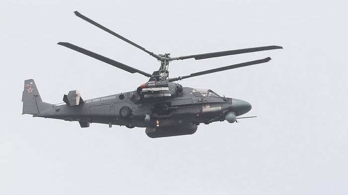 Ka-52K helicopters have completed tests on the frigate "Admiral Gorshkov"