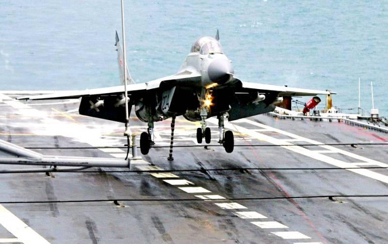 Takeoff and landing on the deck of an aircraft carrier. Infographics