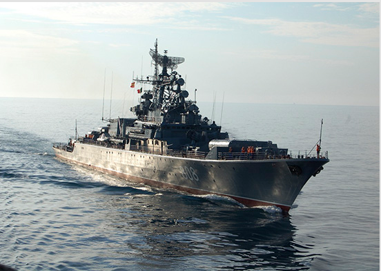 Hlídková loď „Inquisitive“ Černomořské flotily plnila úkoly ve Středozemním moři
