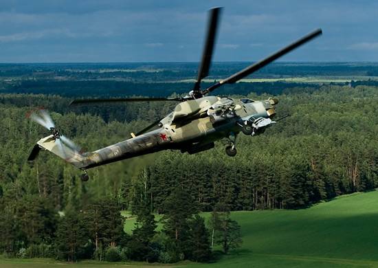 Mi-28UB "सीरिया में" टूट गया