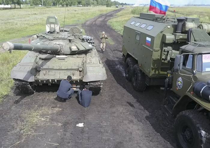 Rus ordusu, tankı Ordu Oyunları'nın Rambat yarışmasında herkesten daha hızlı yükseltti.