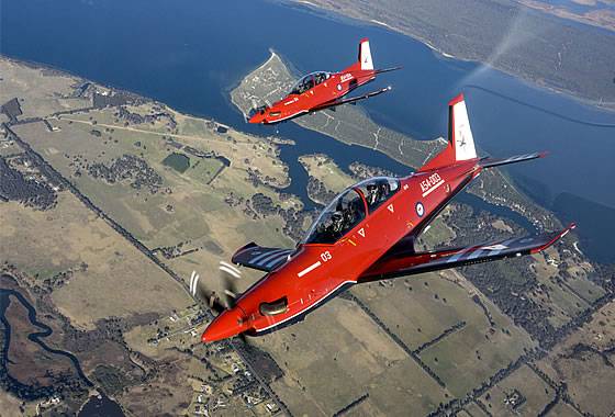 Força Aérea Australiana recebe o primeiro avião de treinamento PC-21