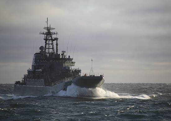 Un destacamento de barcos del Consejo de la Federación llegó a la rada del puerto de Dickson.