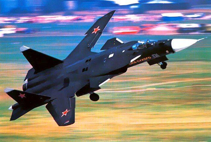 Prospective carrier-based fighter Su-47 "Berkut". Infographics