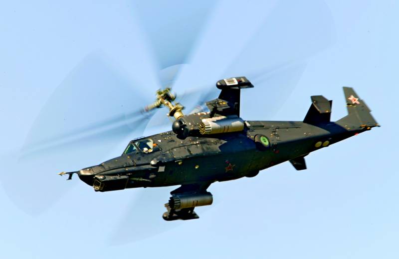 Attack helicopter Ka-50 "Black Shark". Infographics