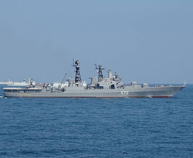 The Russian Navy and the Chinese Navy will engage in a joint exercise of 11 ships