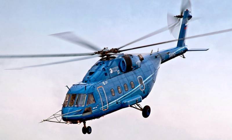 Multipurpose helicopter Mi-38. Infographics