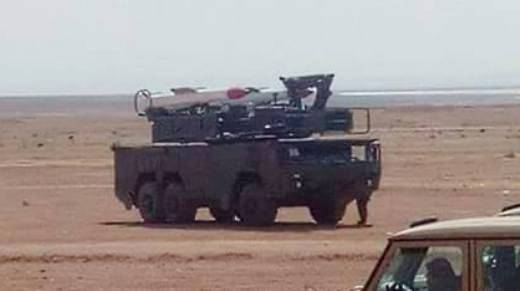 Wheel "Buk-2E" shot out in the Sahara