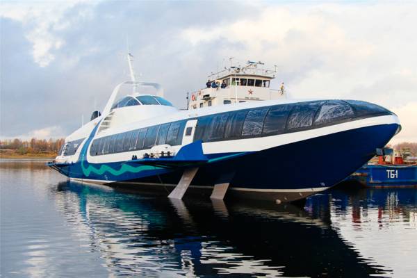 "Comet 120M". The first passenger ship from Kalashnikov launched