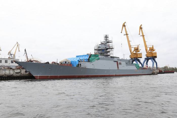 Technical readiness of the “Thundering” corvette has reached 65%