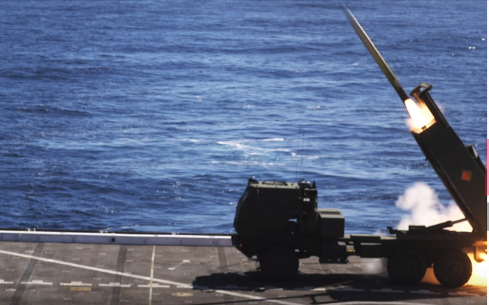 US marines have tested the missile complex HIMARS from the ship