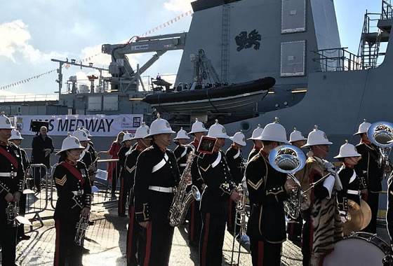 In Britain, the ceremony of baptism of the second patrol ship "River-2"