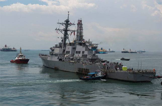 In the US Navy published a report on incidents with American destroyers