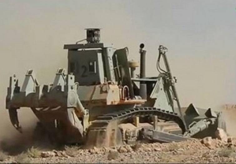 In Syria, spotted armored vehicle with anti-ATGM protection