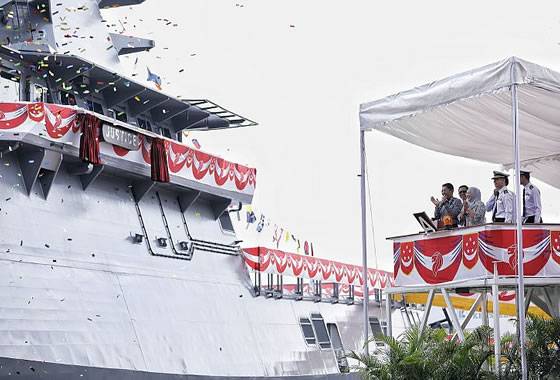 The Singapore Navy received another LMV patrol ship