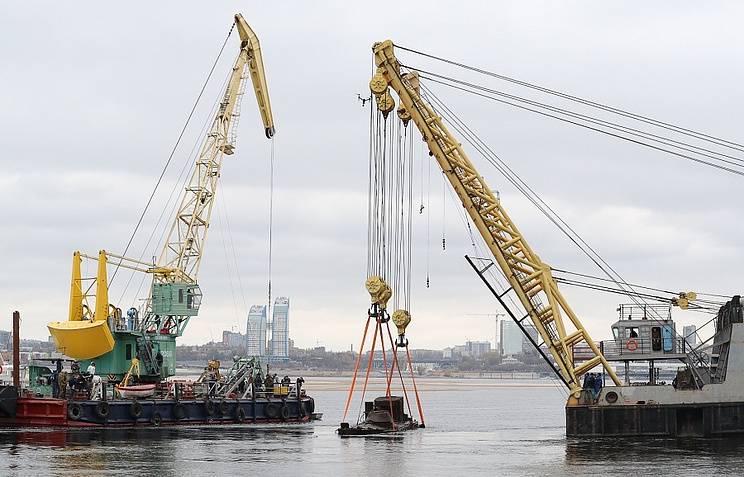 From the bottom of the Volga raised armored times of World War II