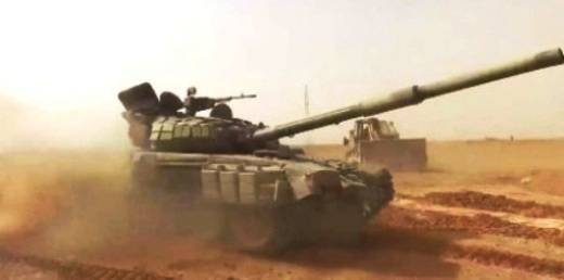 In the area of ​​the Syrian Abu Kemal seen rocket-gun T-72B