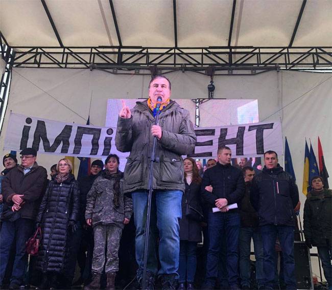 Saakashvili prometió guillotina de Poroshenko