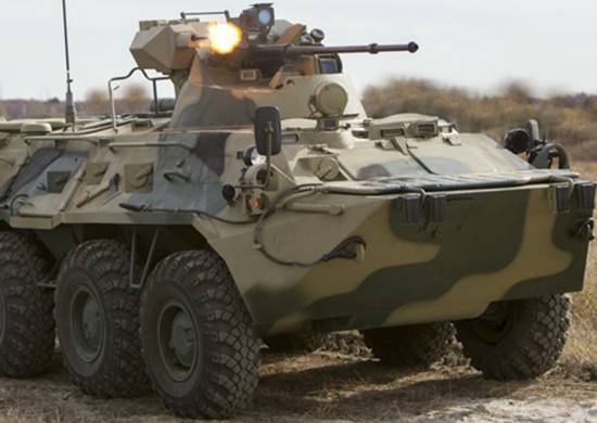 In the Pacific Fleet, the new BTR-82A is being tested in operation.