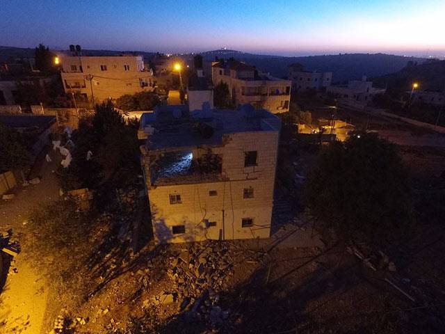 IDF showed the destruction of the apartment, previously owned by a terrorist