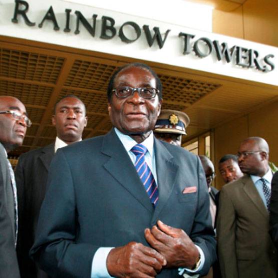 Military coup in Zimbabwe. President Mugabe arrested