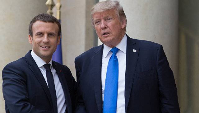 Trump ve Macron, İran ve Hizbullah hareketi ile savaşmaya söz verdi
