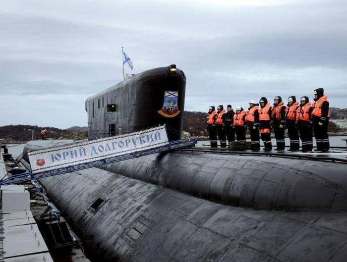 Transportadores de mísseis submarinos da Frota do Norte dominaram as novas áreas de patrulha