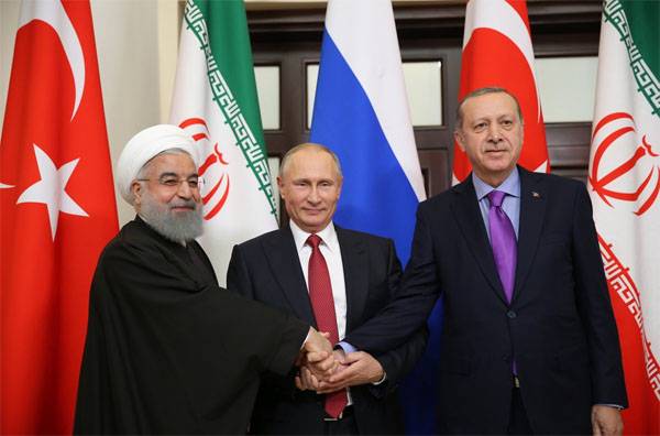 Russian President holds meeting with Erdogan and Rouhani