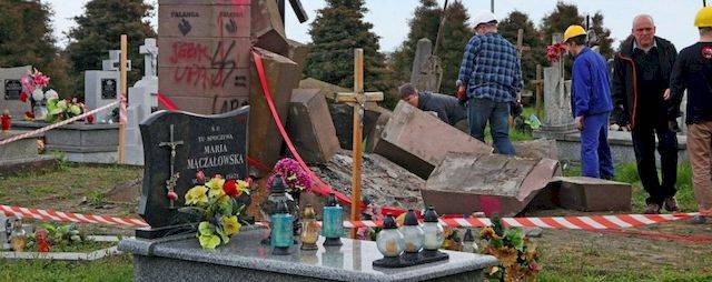 In Poland, fragments of the monument Bandera paved the way