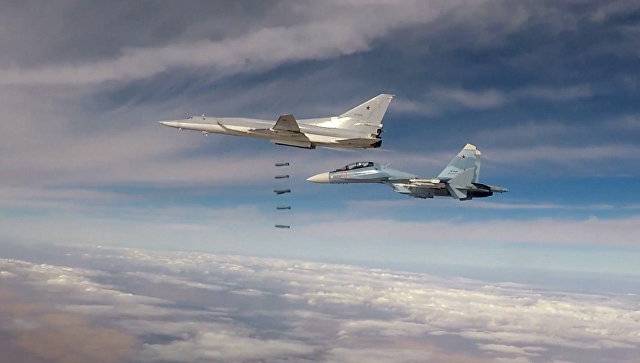 Tu-22М3 bombers destroyed strongholds of terrorists in the province of Deir ez-Zor