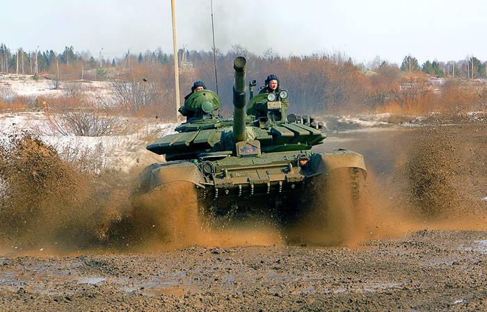 Upgraded T-72B3 tank received a new engine