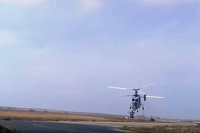 New shots of Ka-28 helicopters-bomber in Syria