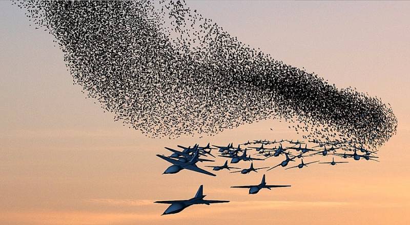 Роботы атакуют роем