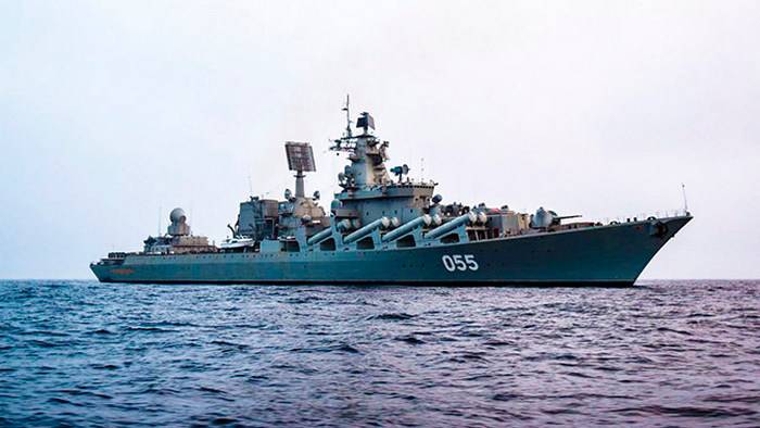 Missile cruiser Marshal Ustinov fired in the Barents Sea