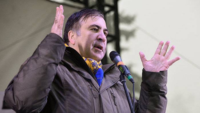 Saakashvili hotade att hoppa från taket under en husrannsakan i hans lägenhet