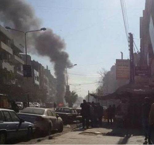 In the center of Homs thundered explosion