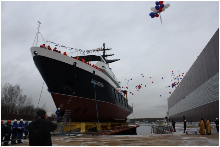 The test vessel "Ilmen" launched