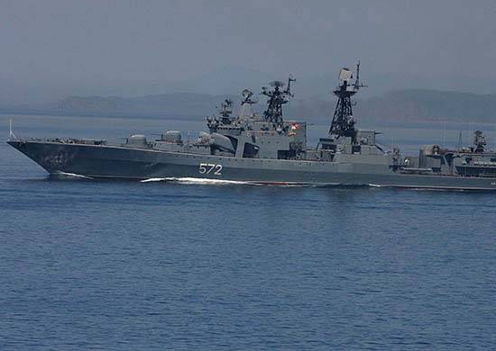 A squad of Russian ships arrived in Myanmar