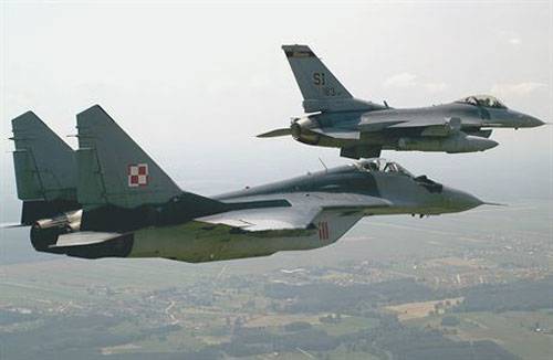 MiG-29 crashed in Poland