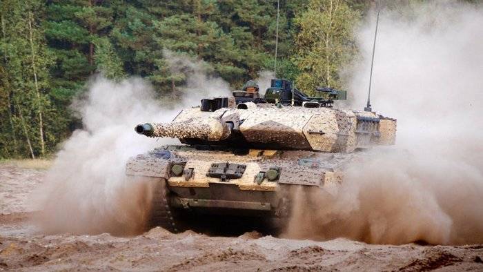 German tanks dressed in Swedish camouflage