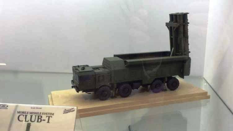 Russia presented the Club-T missile system for the first time at the exhibition.