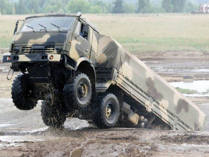 Dans le district militaire central a reçu un lot de KamAZ "Mustang" à traction intégrale