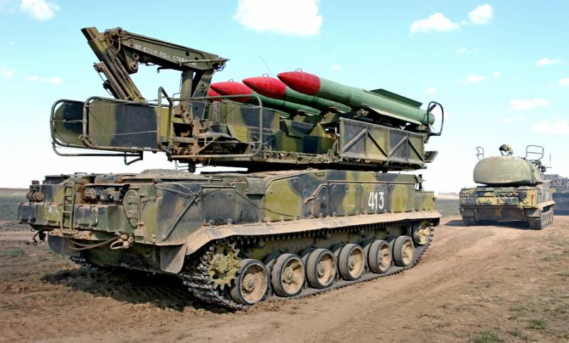 Buk-M2 anti-aircraft missile system. Infographics