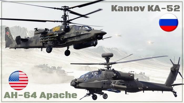 In the United States compared attack helicopters Apache and Alligator