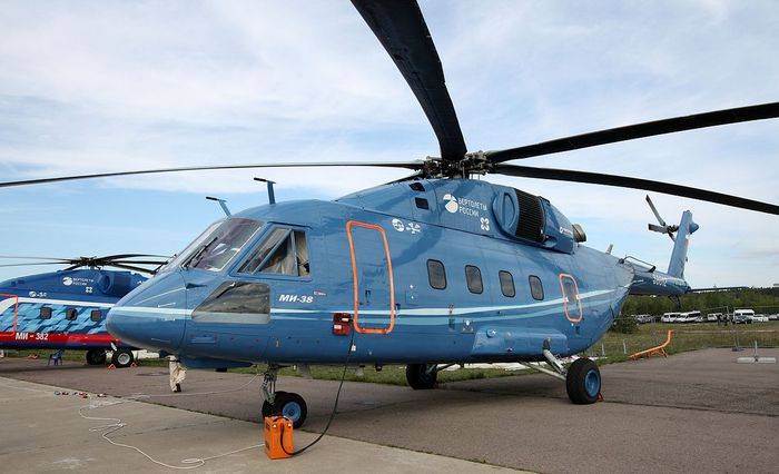 카잔에서 Mi-38 헬리콥터 연속 생산 개시