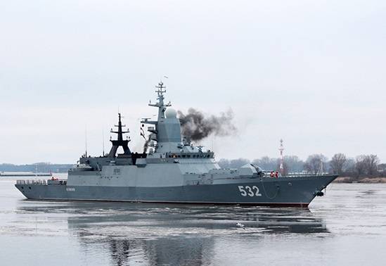The ships of the Baltic Fleet returned from a long hike