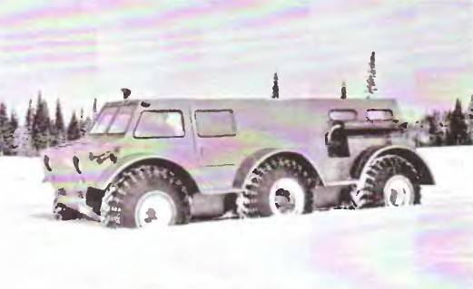 Experienced all-terrain vehicle ZIL-136