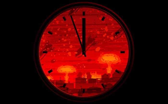 On the Doomsday clock, there are two minutes left until nuclear midnight