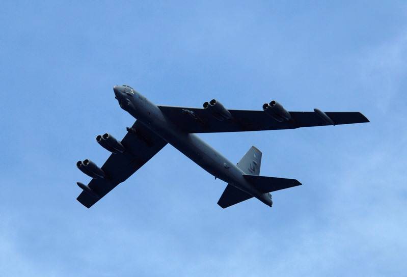 In the US, lightning damaged a strategic bomber